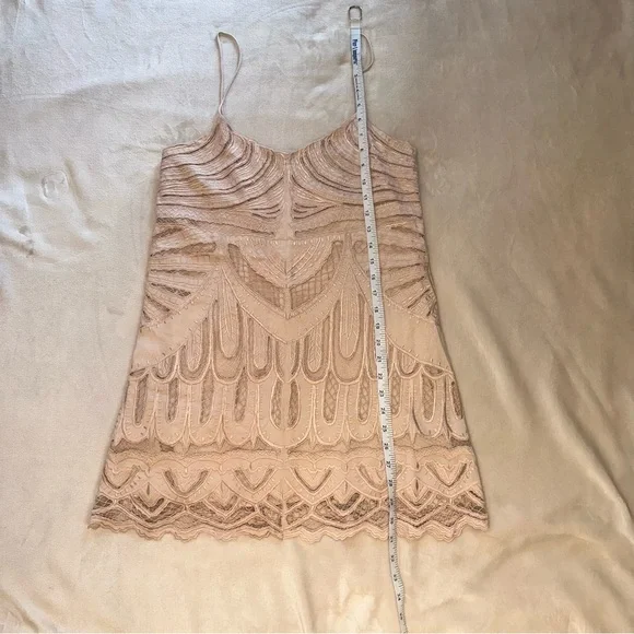 Uma and Leopold Lace Slip Mini Dress Blush Pink NWOT Mini
